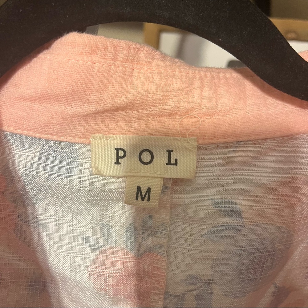 POL Patchwork Button Blouse Size M - image 7